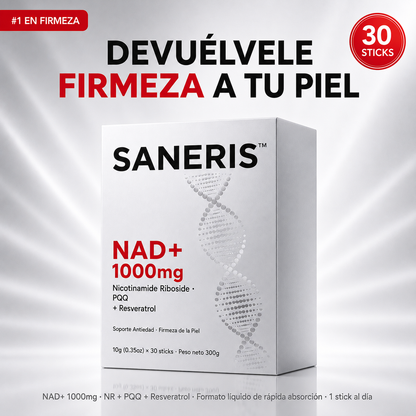 SANERIS™ NAD+ Firmeza y Juventud Celular desde Adentro